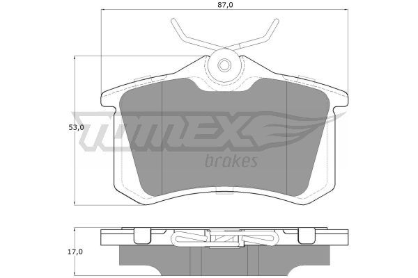 TOMEX BRAKES Комплект тормозных колодок, дисковый тормоз TX 16-24